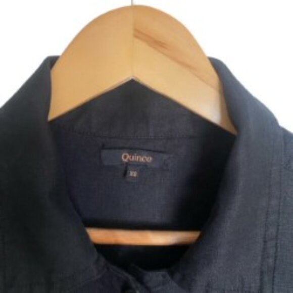 Quince 100% European Linen Jacket in Black XSmall - Picture 3 of 5